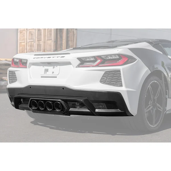 C8 Corvette Z06 Style Rear Center Quad Exit Diffuser, Unpainted2020-2026 C8 Corvette