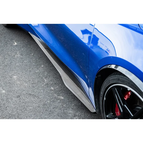 C8 Corvette Z06 Style Side Skirts, Hydro-Dipped Carbon Fiber2020-2026 Corvette C8 Stingray & Z51 - Image 4