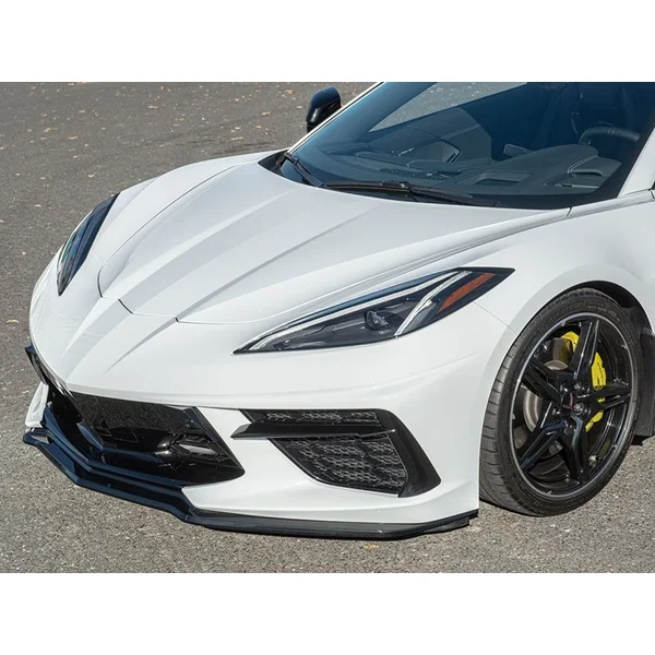 C8 Corvette Z51-Style 3-Piece Front Splitter, Carbon Flash2020-2026 C8 Corvette - Image 4