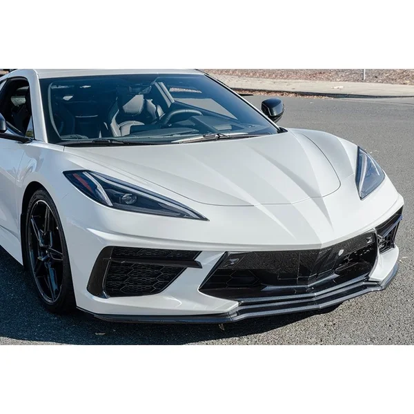 C8 Corvette Z51-Style 3-Piece Front Splitter, Carbon Flash2020-2026 C8 Corvette - Image 6