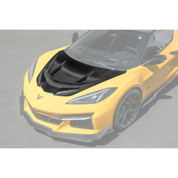C8 Corvette ZR1-Style Vented Hood, Carbon Fiber2020-2026 Corvette