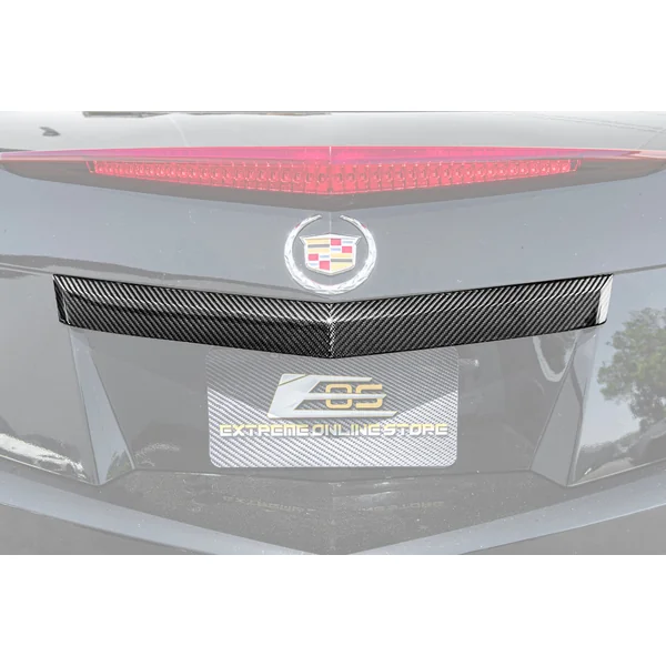 Cadillac CTS-V Rear Deck Lid Applique Trunk Insert, Carbon Fiber2009-2015 Cadilac CTS-V Coupe