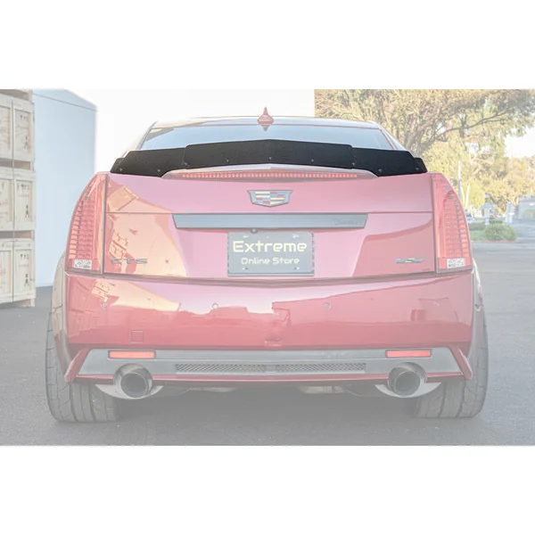 Cadillac CTS-V Rear Trunk Spoiler w/ Wickerbill, Carbon Fiber2009-2015 Cadillac CTS-V Sedan