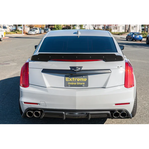 Cadillac CTS-V Rear Wing Spoiler w/Wickerbill, Gloss Black2016-2019 Cadillac CTS-V - Image 4