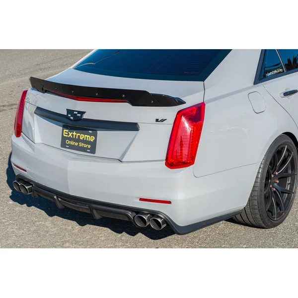 Cadillac CTS-V Rear Wing Spoiler w/Wickerbill, Gloss Black2016-2019 Cadillac CTS-V - Image 5