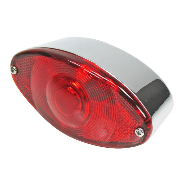 Cat Eye Vintage Tail Light With License Plate Light - 12 Volt Dual Filament (1157 Bulb)