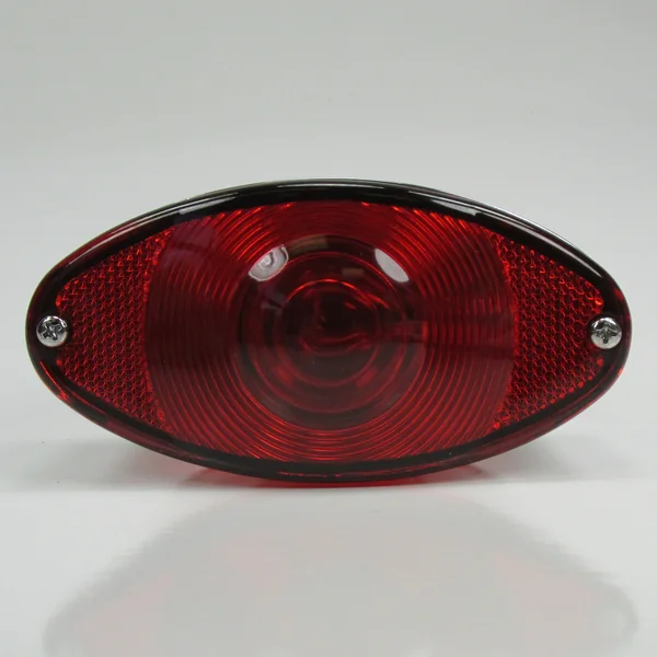 Cat Eye Vintage Tail Light With License Plate Light - 12 Volt Dual Filament (1157 Bulb) - Image 2