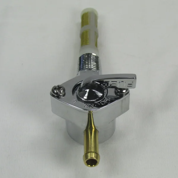 Chrome 1/4" NPT Filtered Petcock with Straight Fuel Outlet for Motorcycle Gas Tanks with 1/4" NPT Petcock Bungs - Works with 1/4" ID Fuel Hose - Image 8