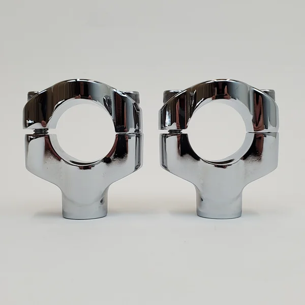 Chrome 1-5/8" Risers for 1-1/4" Fatbar Handlebars – Fits 2006+ Softail Fat Bars & Custom Harley Applications – Use with ½”-13 Threaded Riser Bolts - Replaces HD# 56916-07 – Sold AS A Pair - Image 3