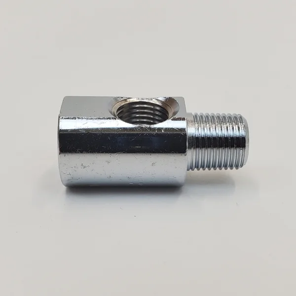 Chrome 1/8” NPT 90 Degree Mini Oil Line Fitting/Adapter for Harley Ironhead/Evolution/Twin Cam/Big Twin Engines – Perfect for Hard to Reach Areas –5/16” Allen Key Fitting - Image 2