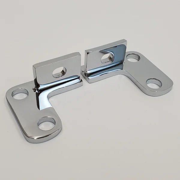 Chrome 1” Rear Lowering Kit for 1986 & (Late) 1989 - 1999 Harley Sportster XL Models (Does NOT fit 1987-1988 or Early 1989 Sportster Models) – Bolt-On Plates with Hardware – Great for Shorter Riders - Image 2