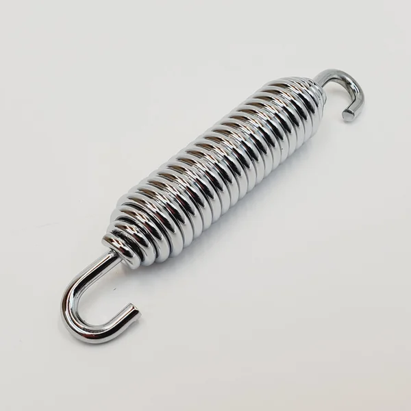 Chrome 3-7/8" Kickstand/Jiffy Stand Spring 1985-2006 Harley Softail, 1985-1986 Wide Glide FXWG, 1991-1994 FXR, 1991-1998 Tour Glide FLT, Electra Glide FLHT, 1985-2006 Sportster XL Replaces #50005-85A