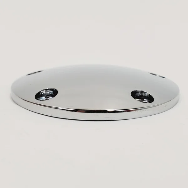 Chrome Domed 5-Hole Twin Cam Timer Cover - Fits 1999-2017 Harley Softail, Dyna, FXR & Touring Twin Cam Models – Stainless Steel Hardware Included - Replaces HD# 32679-99 – Ignition/Points Cover - Image 2