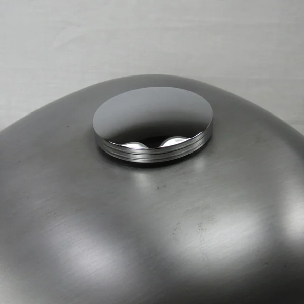 Chrome DOMED Vented Gas Cap - Billet Aluminum, Fits 1982 and Later Harley Davidson Models - Image 4