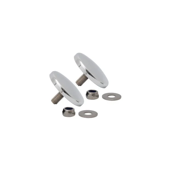 Chrome Fairing Mirror Hole Plugs for Harley® Street Glide '06-'25