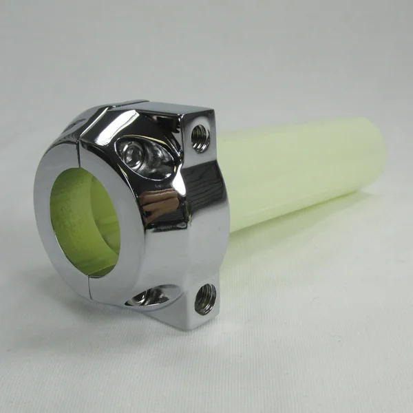 Chrome "Grooved" Dual Cable 1" Throttle Control Assembly for 1981-1995 Harley Big Twin & Sportsters with Dual External Cables - Image 5