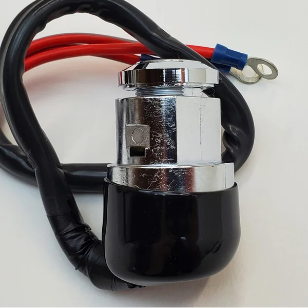 Chrome Plated 3 Position Ignition Switch (Off, Ignition, Ignition w/Lights) with 2 Tamper Resistant Round Keys for 1979-2003 Harley Sportster XL, 1991-2005 Dyna FXD (Except Dyna Wide Glide FXDWG) & Custom Applications - Replaces HD# 71705-97 - Image 5