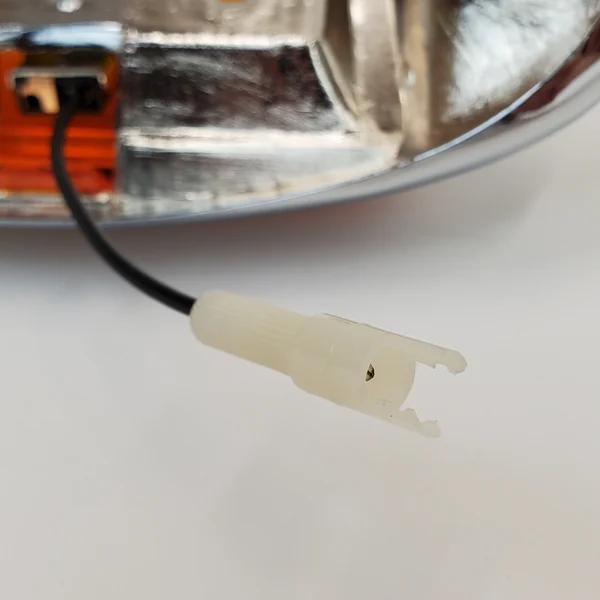 Chrome Rear Fender Tip Light w/Amber Lens 1980-2008 Harley Street Glide, Road Glide, Road King, Electra Glide, Heritage Softail Classic FLSTC & 1993-1996 Softail Deluxe FLSTN Replaces HD# 59082-79 - Image 4