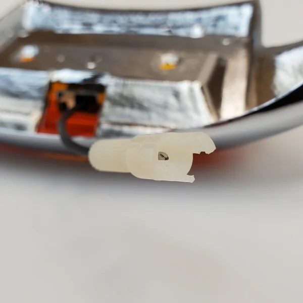 Chrome Rear Fender Tip Light w/Amber Lens 1980-2008 Harley Street Glide, Road Glide, Road King, Electra Glide, Heritage Softail Classic FLSTC & 1993-1996 Softail Deluxe FLSTN Replaces HD# 59082-79 - Image 5