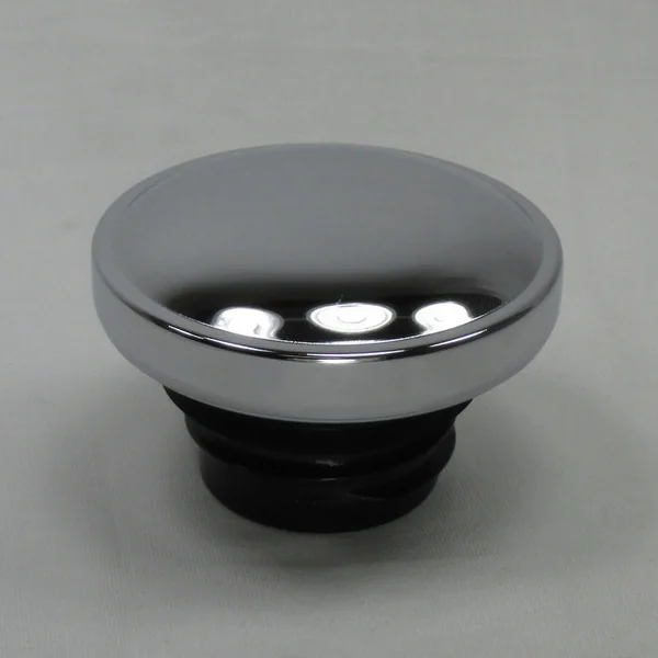 Chrome Screw-In Vented OE Style Gas Cap for 1982-2025 Harley Davidson Touring, Softail, Dyna, FXR, Sportster Models - Right Hand Thread - Replaces HD 61102-83