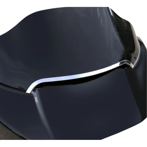 Ciro Center Windshield Trim for 2015-2020 Harley Road Glide - Chrome