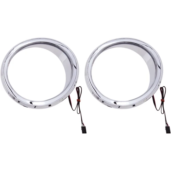 Ciro LED Chrome Front Speaker Accents for 2014-2017 Harley Touring - Image 2