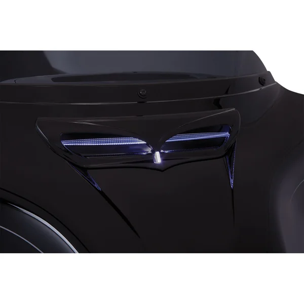 Ciro LED Fairing Vent Trim for 2014-2020 Harley Touring - Black - Image 2