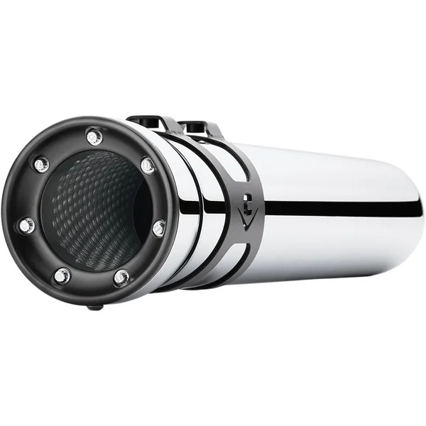 Cobra 4.5" Race-Pro Slip-Ons Exhaust Mufflers for 1995-2016 Harley Touring - Chrome - Image 2