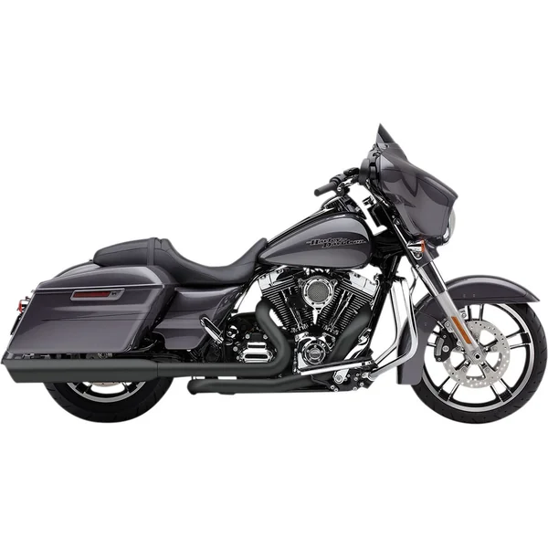 Cobra 4" 909-Twins Exhaust Mufflers for 1995-2016 Harley Touring - Raven Black - Image 2