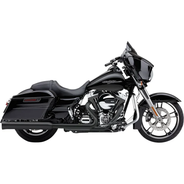 Cobra Neighbor Hater Exhaust Mufflers for 1995-2016 Harley Touring - Raven Black - Image 2
