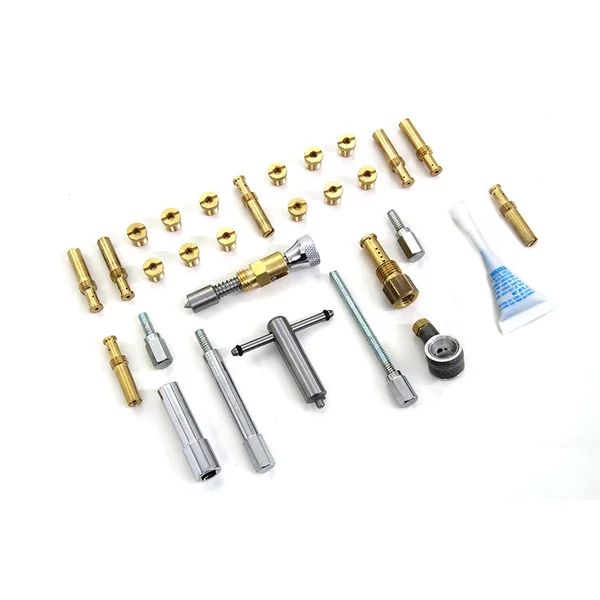 Complete S&S Cycle Super E Carburetor Upgrade Kit with Emulsion Tube, Bomb Sight Annular Booster Tube, Enrichment Knob, 19-Pc Main/Intermediate Jet Kit, Main Jet Install/Removal Tool & Chrome Float Bowl Extensions for Harley Models - Image 3