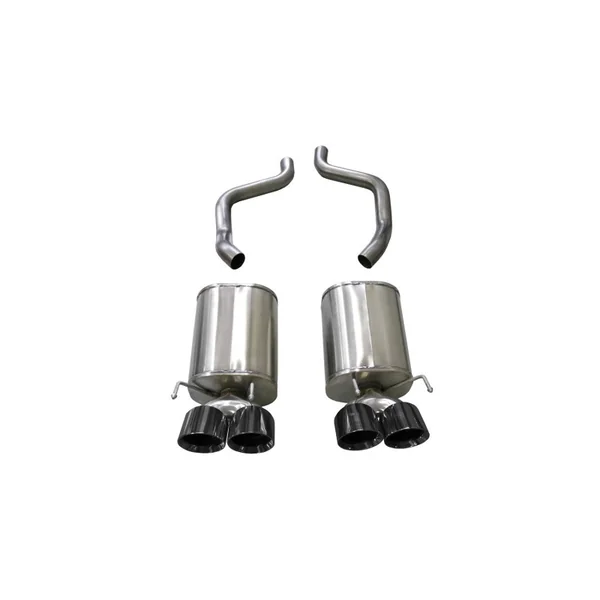 Corsa 2.5" Xtreme Sound Level Axle-Back Exhaust, 4.5" Quad Black Tips2005-2008 C6 Corvette