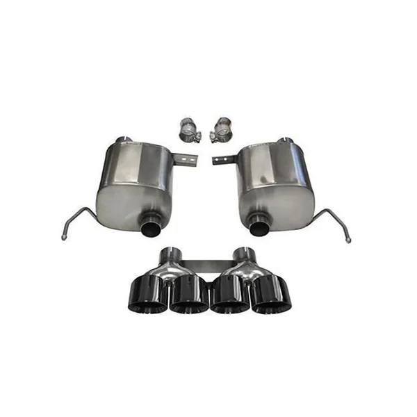 Corsa 2.75" Sport Sound Level Valve-Back Exhaust, 4.5" Black Quad Tips2014-2019 C7 Corvette, Grand Sport Auto