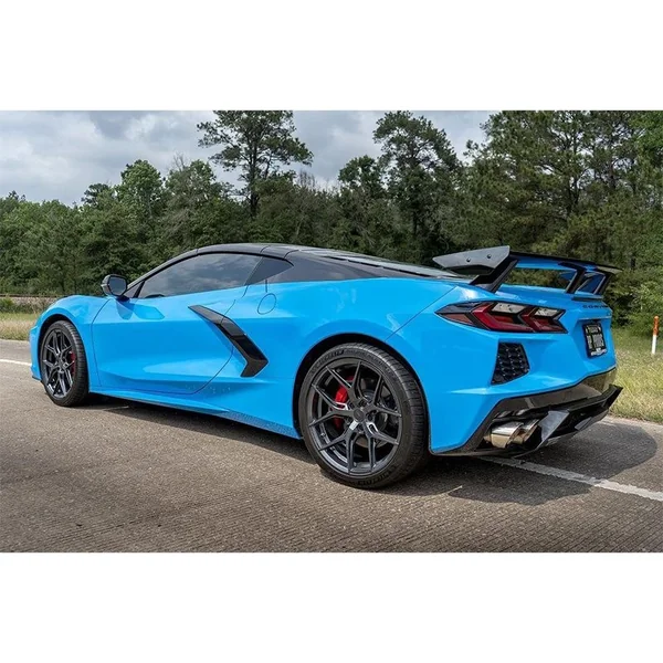 Corsa 3.0" Muffler Delete 4 Valve Cat-Back Exhaust System, w/ Factory NPP, 4.5" Polished Tips, NPP Delete2020-2026 C8 Corvette & E-Ray - Image 2