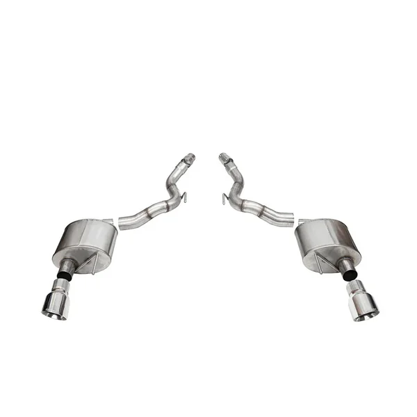 Corsa 3" Sport Axle-Back Exhaust w/ 4.5" Dual Polished Tips2024-2026 Ford Mustang GT Convertible w/ Non-Active Exhaust