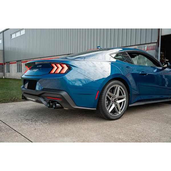 Corsa 3" Sport Axle-Back Exhaust w/ 4" Quad Black PVD Straight Cut Tips2024-2026 Ford Mustang GT w/ Active Exhaust - Image 2