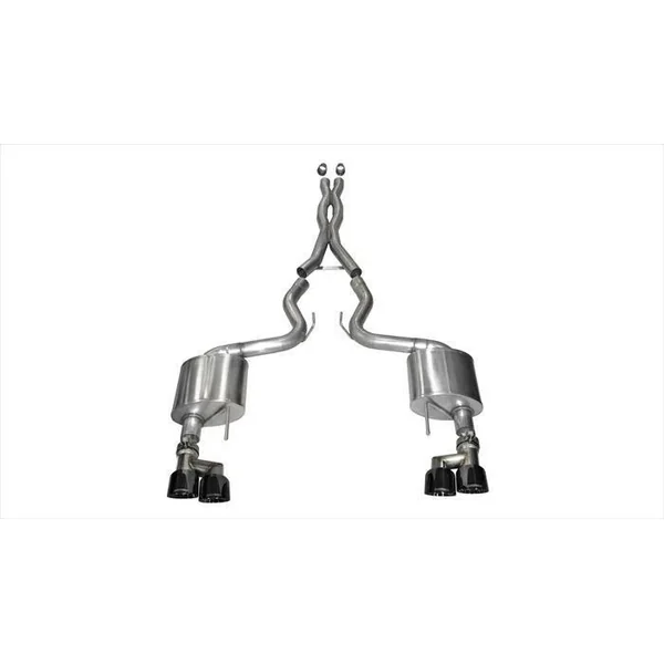 Corsa 3" Sport Axle-Back Exhaust w/ 4" Quad Black PVD Tips2015-2017 Ford Mustang GT w/ Premium Package
