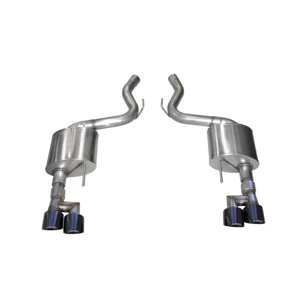 Corsa 3" Sport Axle-Back Exhaust w/ 4" Quad Black PVD Tips2018-2023 Ford Mustang GT w/ Non-Active Exhaust