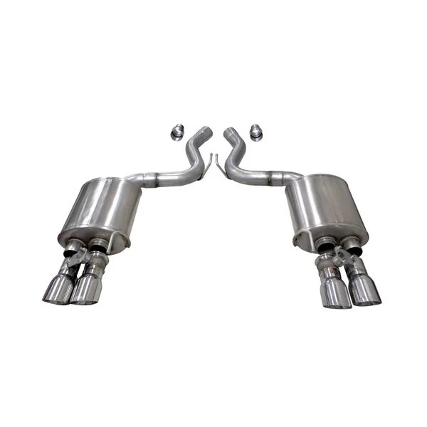 Corsa 3" Sport Axle-Back Exhaust w/ 4" Quad Polished Tips2018-2023 Ford Mustang GT w/ Active Exhaust