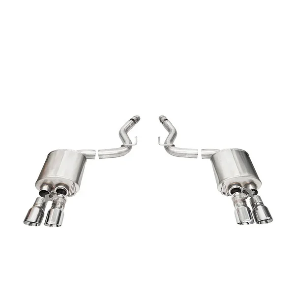 Corsa 3" Sport Axle-Back Exhaust w/ 4" Quad Polished Tips2024-2026 Ford Mustang GT w/ Active Exhaust