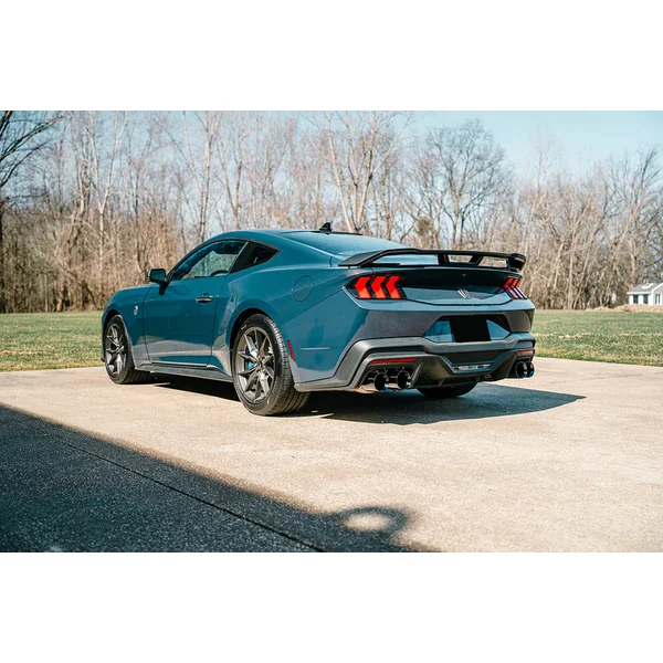 Corsa 3" Sport Valved Axle-Back Exhaust w/ 4.5" Quad Black PVD Straight Cut Tips2024-2026 Ford Mustang Dark Horse - Image 3