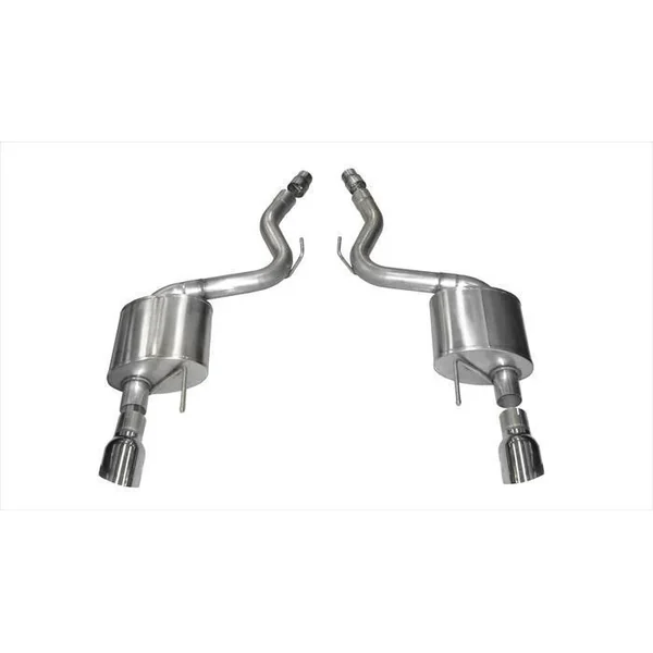Corsa 3" Touring Axle-Back Exhaust w/ 4.5" Dual Polished Tips2015-2017 Ford Mustang GT