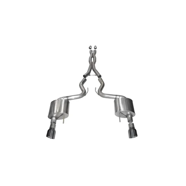 Corsa 3" Xtreme Cat-Back Exhaust w/ 4.5" Dual Gun Metal PVD Tips2015-2017 Ford Mustang GT