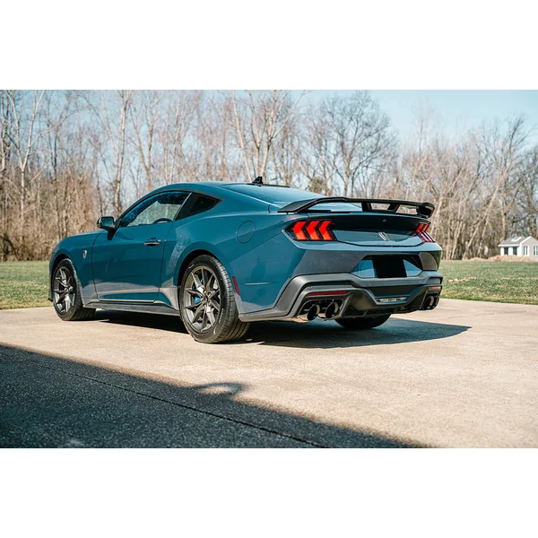 Corsa 3" Xtreme Valved Cat-Back Exhaust w/ 4.5" Quad Black PVD Slash Cut Tips2024-2026 Ford Mustang Dark Horse - Image 2