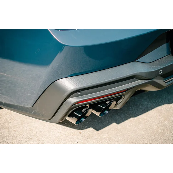 Corsa 3" Xtreme Valved Cat-Back Exhaust w/ 4.5" Quad Black PVD Slash Cut Tips2024-2026 Ford Mustang Dark Horse - Image 3