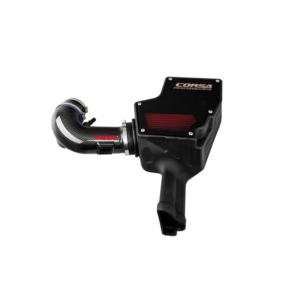 Corsa Closed Box Carbon Fiber Air Intake w/ DryTech 3D Filter2018-2023 Ford Mustang GT