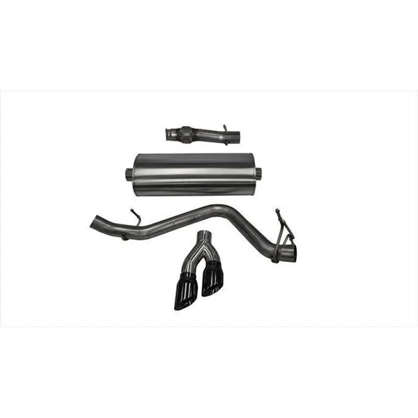 Corsa Sport 3" Cat-Back Exhaust System w/Single Side Exit, Dual 4" Black Tips2014-2018 Silverado & GMC Sierra 1500 5.3L 119WB