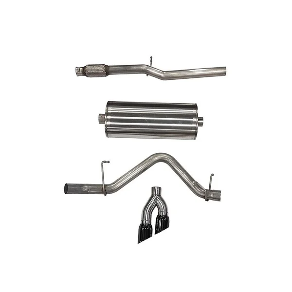 Corsa Sport 3" Cat-Back Exhaust System w/Single Side Exit, Twin 4" Black Pro Series Tip2019-2026 Silverado & GMC Sierra 1500 5.3L