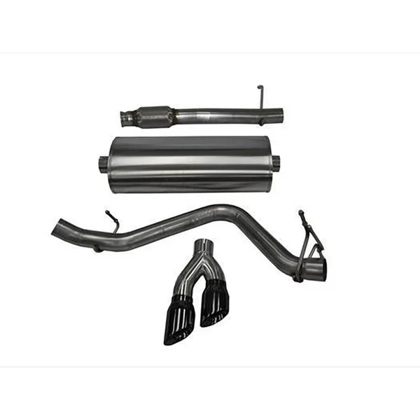 Corsa Sport 3" Cat-Back Exhaust System w/Single Side Exit, Twin 4" Black Pro Series Tips2014-2018 Silverado & GMC Sierra 1500 5.3L