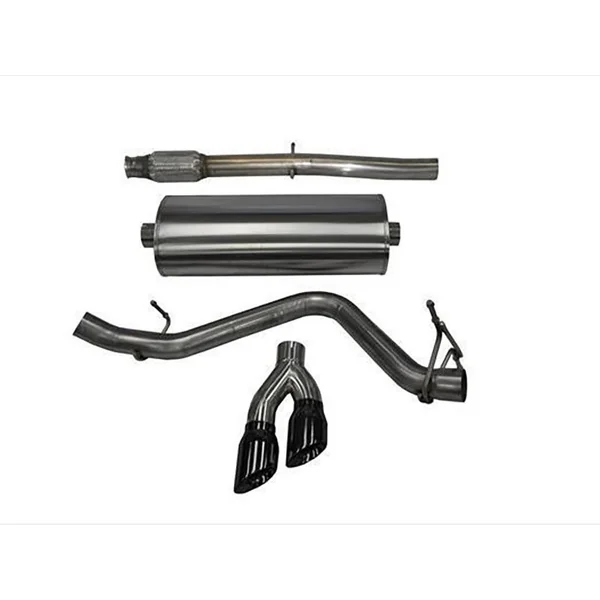 Corsa Touring 3" Cat-Back Exhaust System w/Single Side Exit, Twin 4" Black Pro Series Tips2014-2018 Silverado & GMC Sierra 1500 5.3L